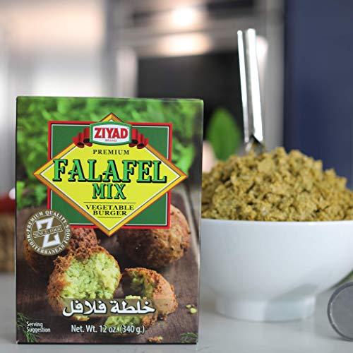 Ziyad Ziyad Falafel Dry Mix, Gluten-Free, Vegan, Non-GMO, No Additives, No Preservatives, Great for Making Veggie Burgers and Snacks, 12oz