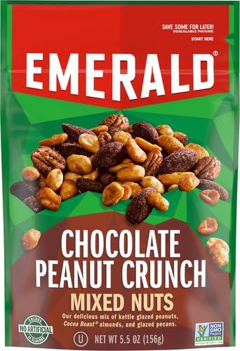 Emerald Emerald Nuts, Chocolate Peanut Crunch Mixed Nuts, 5.5 Oz