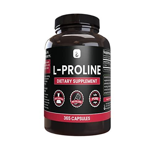 PURE ORIGINAL INGREDIENTS PURE ORIGINAL INGREDIENTS L-Proline (365 Capsules) No Magnesium Or Rice Fillers, Always Pure, Lab Verified