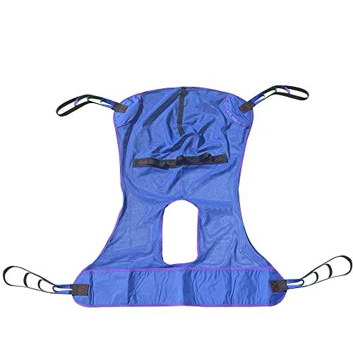 JGKwong JGKwong Universal Full Body Mesh Lift Sling with Commode Opening,Polyester Slings for Patient Lifts -Compatible with Hoyer, Invacare, McKesson, Drive, Lumex, Medline, Joerns (2X-Large)