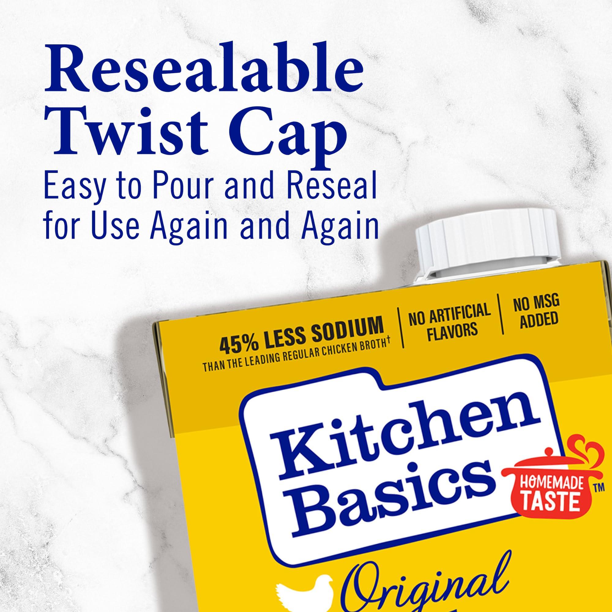 Kitchen Basics Kitchen Basics Original Chicken Stock, 32 oz (Pack of 12) | No Artificial Flavors, Gluten Free, No MSG added |