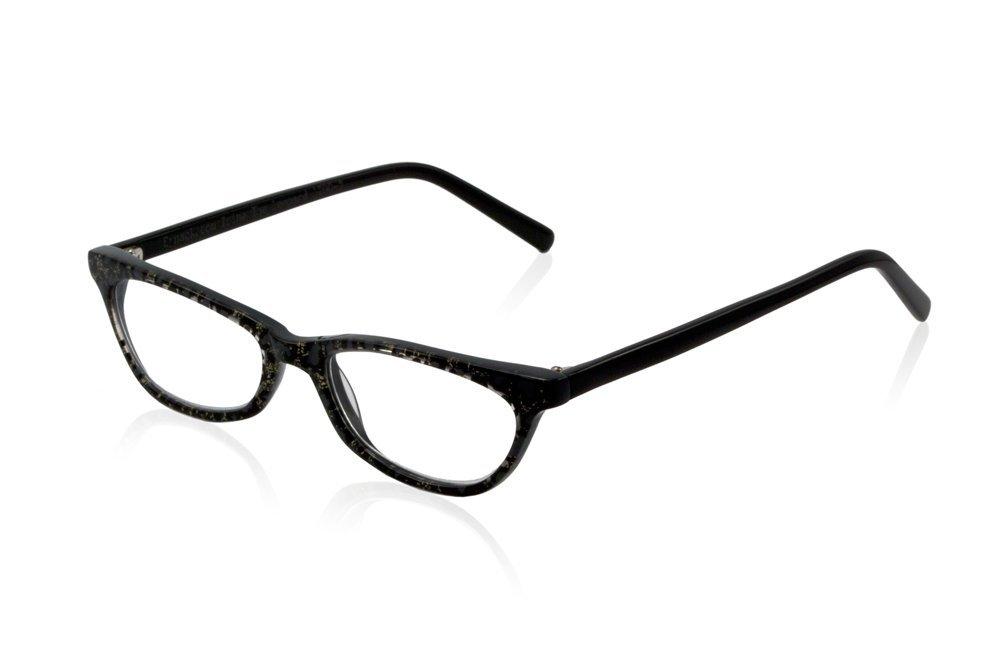 Eynack Eynack Irine The Leopard Women's Reading Glasses, Black, 2.50