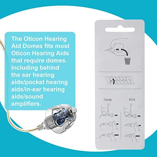 KH HAIKE Hearing Aid Domes for Oticon Replacements, Oticon Minifit Double Vent Bass Domes (10 mm/2 Packs, Universal Domes for Oticon Hearing Aid Supplies.