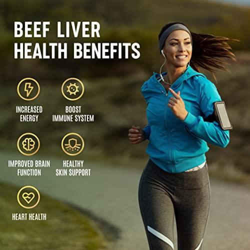 One Earth Health One Earth Health Beef Liver Capsules. 100% Grass Fed New Zealand Beef Liver. Pasture Raised. GMO and Filler Free. 200 Capsules (3,000mg Serving)