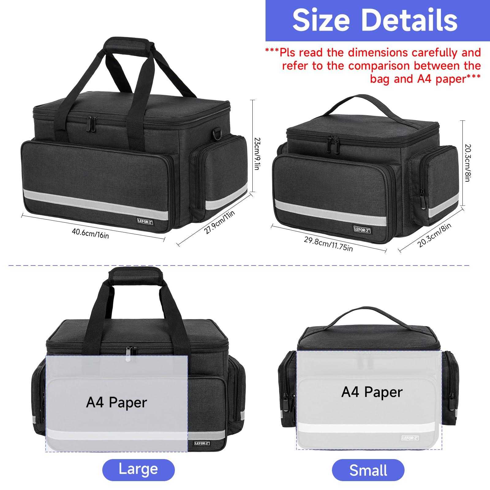LEFOR·Z LEFOR·Z Home Health Nurse Bag Medical Bag Empty First Aid Storage with Detachable Divider Medical Supplies Bag for Nursing Student,Therapist,Doctors