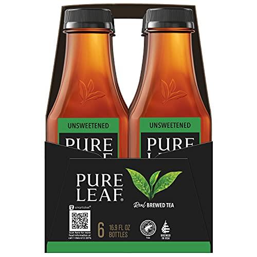 Pure Leaf RTD Tea Pure Leaf Unsweetened Tea, 16.9 Fl Oz (Pack of 6)