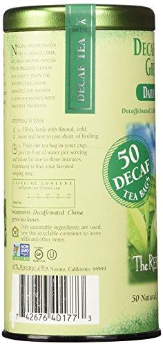 The Republic of Tea The Republic of Tea - Decaf The Peoples Green Tea, 50 Tea Bags, Tin | Gourmet Tea | Decaffeinated