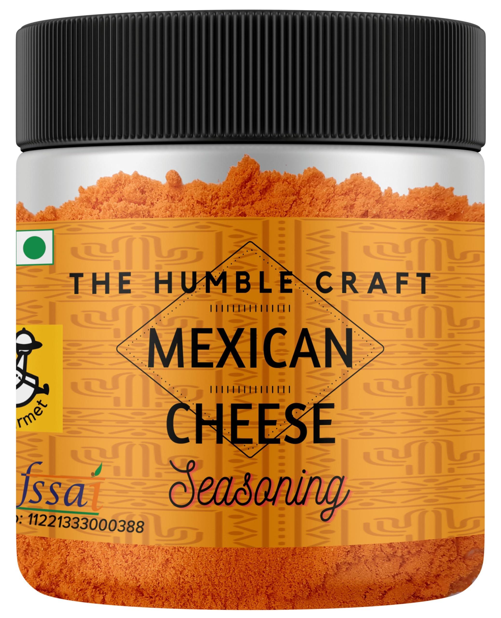 The Spice Rack Mexican Cheese Seasoning Powder (Sprinkle on Popcorn, Fajita, Fries, Taco / Tacos, Nachos, Tortillas, Burrito, Enchilada & other Mexican Snacks | Cheese Flavouring Powder, Taste and Aroma Enhancer | E