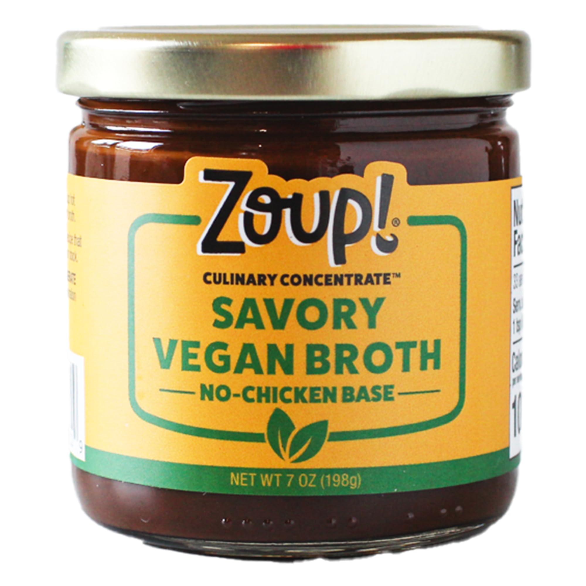 Zoup! Zoup! Good, Really Good Savory No-Chicken Vegan Broth Culinary Concentrate, 1 Pack, 8 Oz