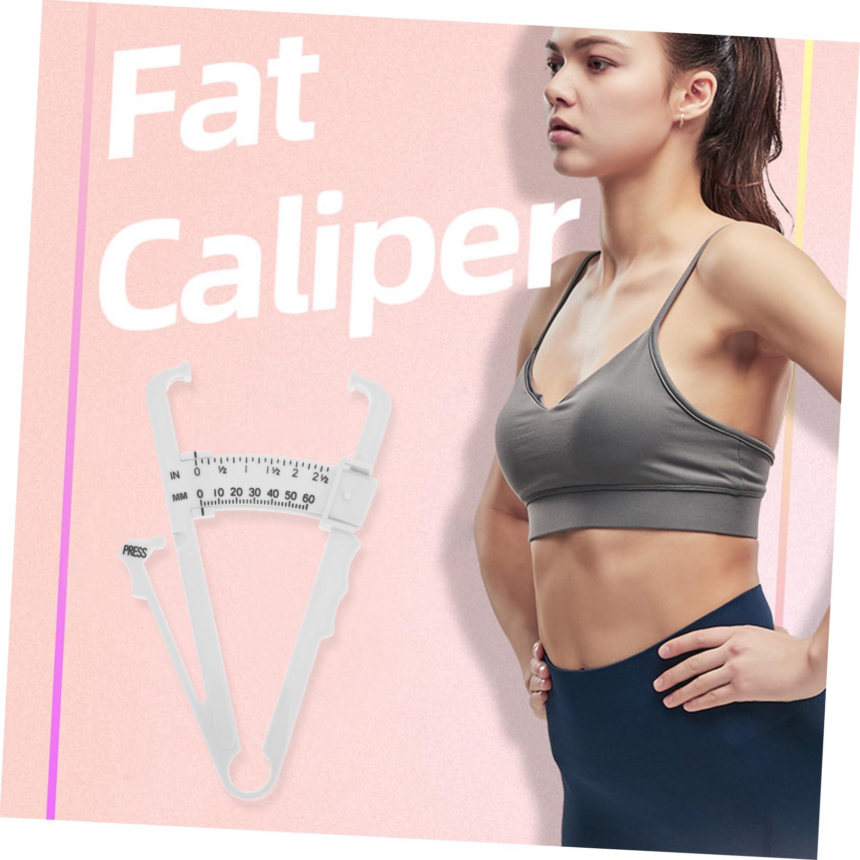 Ipetboom Ipetboom 4 Pcs Fat Caliper Weighing Measuring Measurement Bathroom Scales Body Tape Boob Weights Body Weight Scale Monitor Tape Measure Web Calipers Abs Plastic White