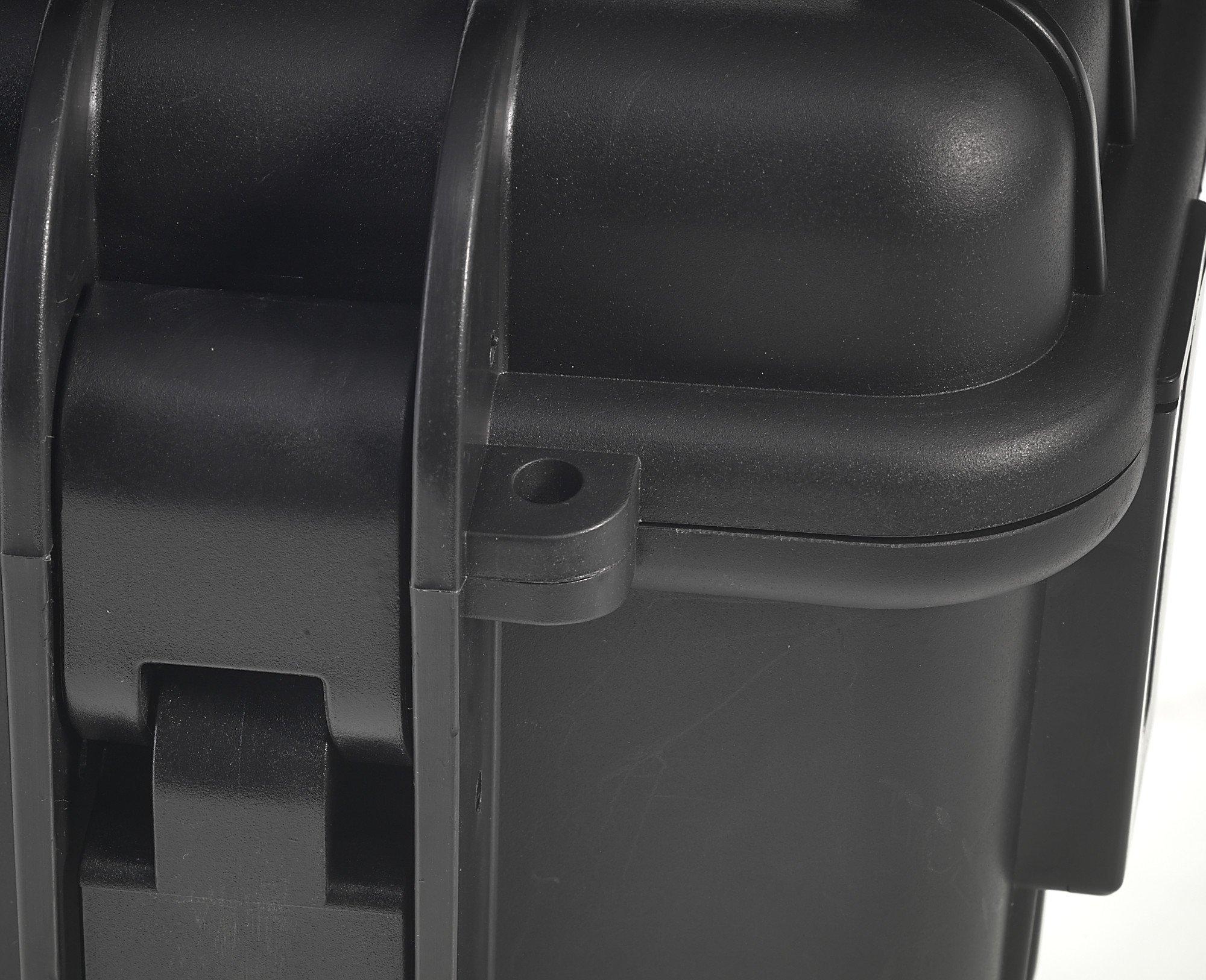 B&W International GmbH B&W Outdoor Case Hard Case Type 6600 Empty (Hard Case IP67, No Contents, Waterproof, Inner Dimensions 50 x 28.5 x 18.5 cm, Black)