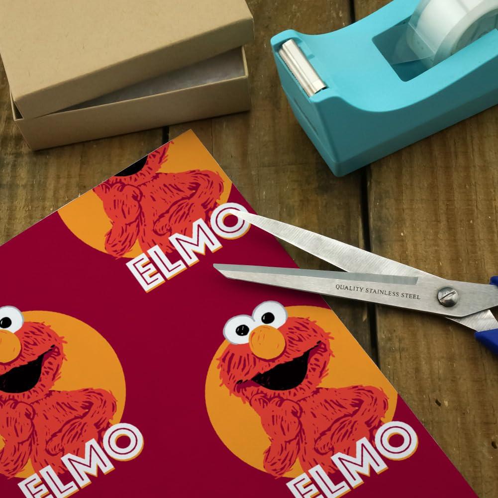 GRAPHICS & MORE Sesame Street Elmo Scribble Gift Wrap Wrapping Paper Rolls