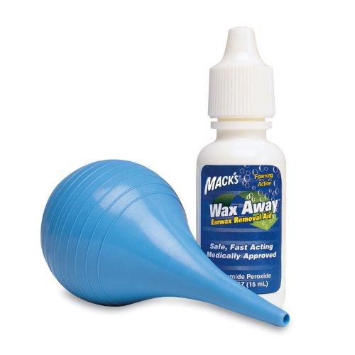 Mack's Macks Wax Away Earwax Removal System with Bulb Syrings (Pack of 2)