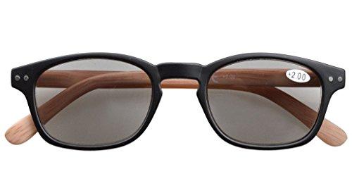 Eyekepper Eyekepper Bamboo Pattern Arms Reading Glasses-5 Pack Include Reading Sunglasses for Women Men Reading,+3.50 Reader Eyeglasses