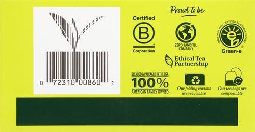 Bigelow Tea Bigelow Tea Green Tea with Ginger Plus Probiotics, Caffeinated, 18 Count, (Pack of 1), 108 Total Tea Bags