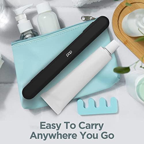 Pop Sonic Go Plus Sonic Toothbrushes for Adults w/Electric Toothbrush Case (Black) - Electric Toothbrush for Adults & Kids - Sonic Toothbrush w/ 2 Speeds - 18000-24000 Vibrations Per Minute