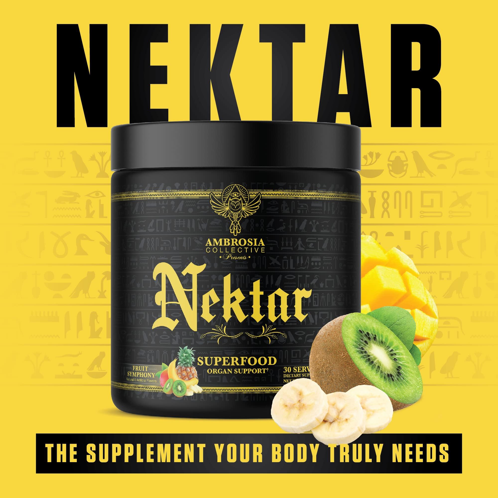 Ambrosia Ambrosia Nektar - Superfood Powder | Complete Health Supplement | 30 Servings (Fruit Symphony)