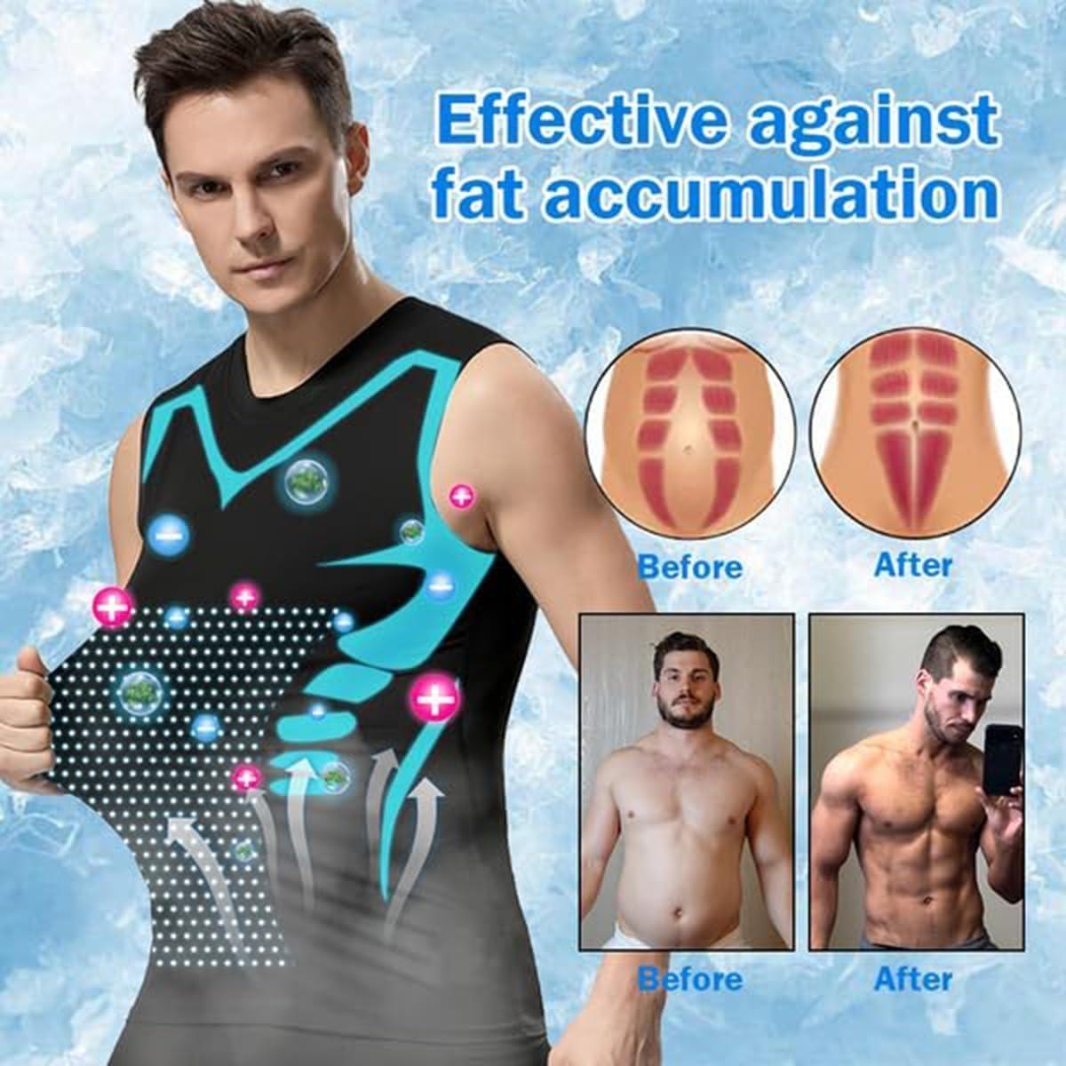 IOAIUYG Vitaboost Compression Shirt, Ionic Shaping Sleeveless Shirt, Vitaboost Confidence, Energy and Strength for You (Mix-3pcs,4X-Large)