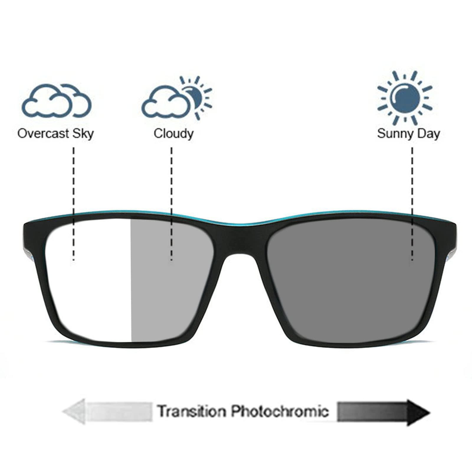 willochra Transition Photochromic Bifocal Reading Glasses for Mens and Womens Sports resbyopic driving cycling Readers sunglasses (blue, 0, multiplier_x)