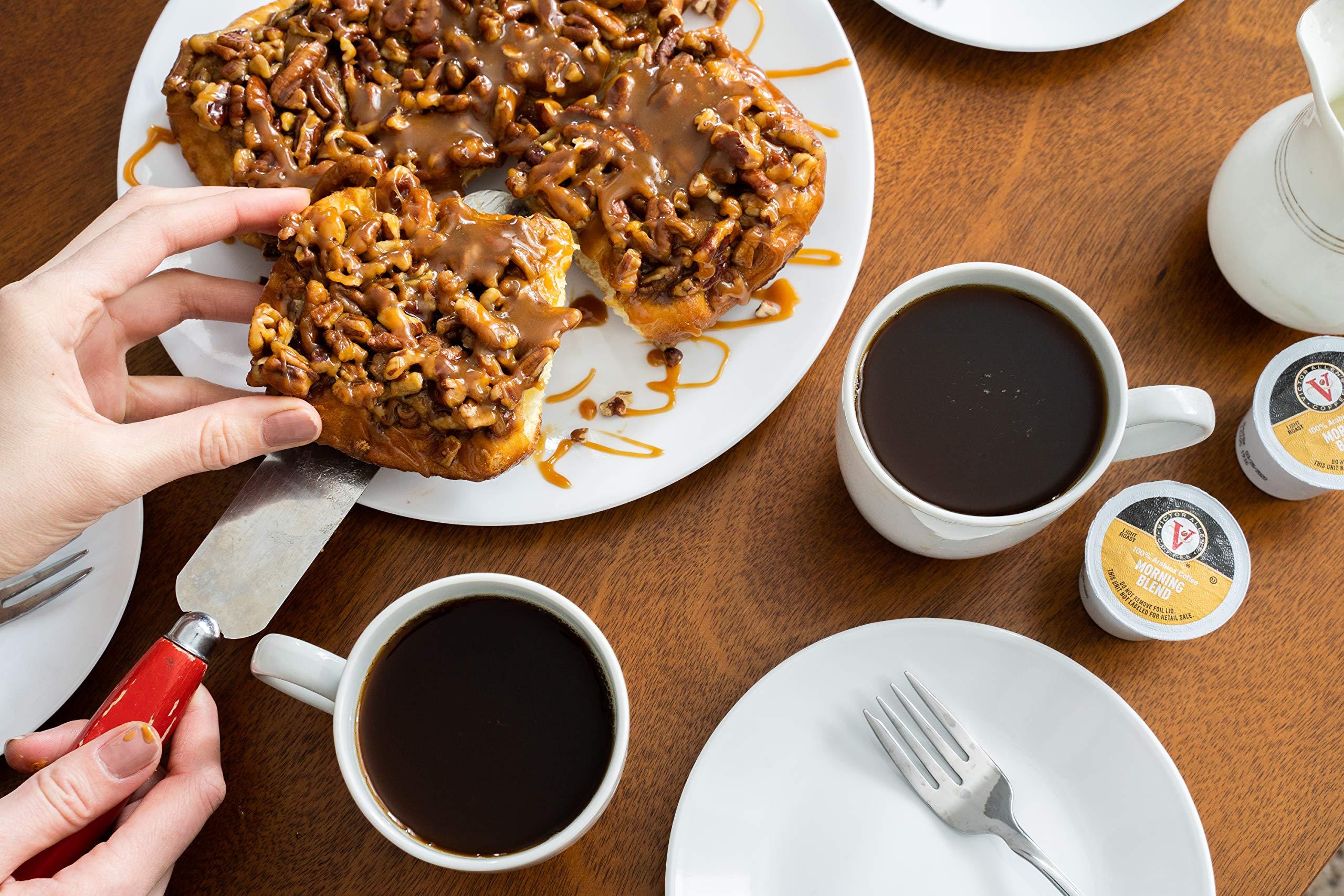 Victor Allen Victor Allen\'s Coffee Morning Blend and Decaf Morning Blend Coffee Pods for Keurig (80 Count)