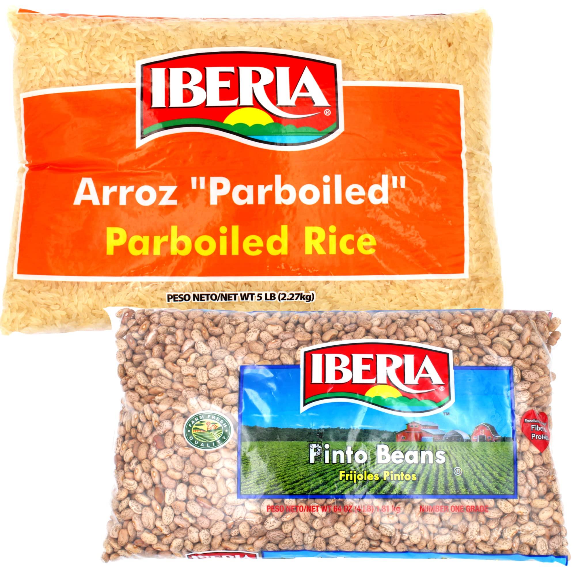 Iberia Iberia Long Grain Parboiled Rice, 5 lb. + Iberia Pinto Beans, 4 lb.