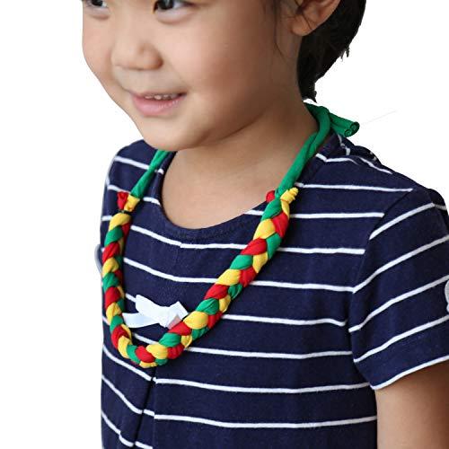 pinklilycare 2 Pack Sensory Chewing Necklace for Autism ADHD Oral Motor Children with Fabric Chew Band Alternative to Chewing Shirts and Clothing