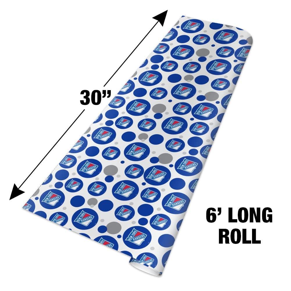 GRAPHICS & MORE GRAPHICS & MORE New York Rangers Logo Gift Wrap Wrapping Paper Roll
