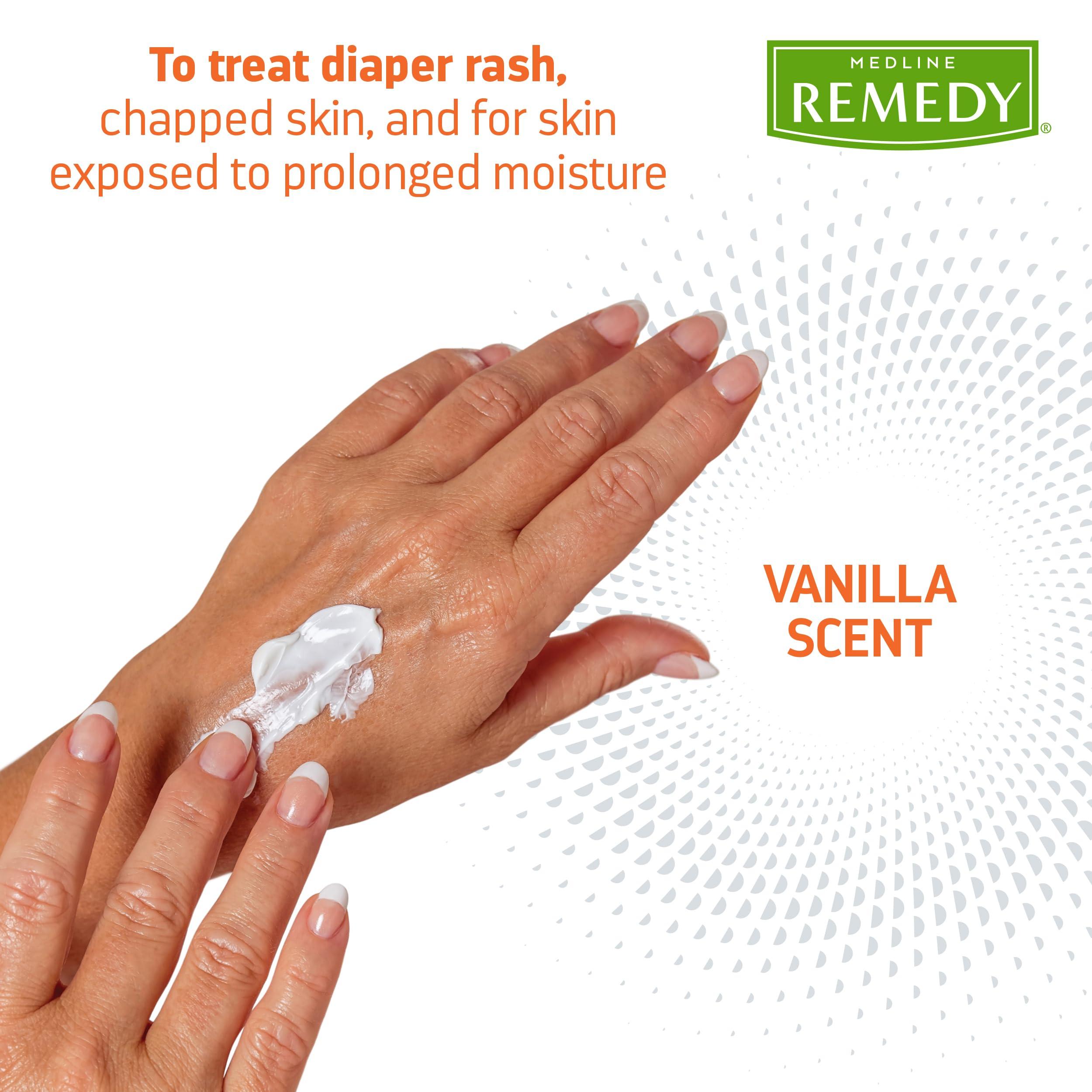 Medline Medline Remedy Clinical Zinc Oxide Paste Skin Protectant, 144 Packets (0.13 fl oz), Vanilla Scent, Diaper Rash Cream, Incontinence Care, Wetness Protection, Paraben Free, Adults, Children