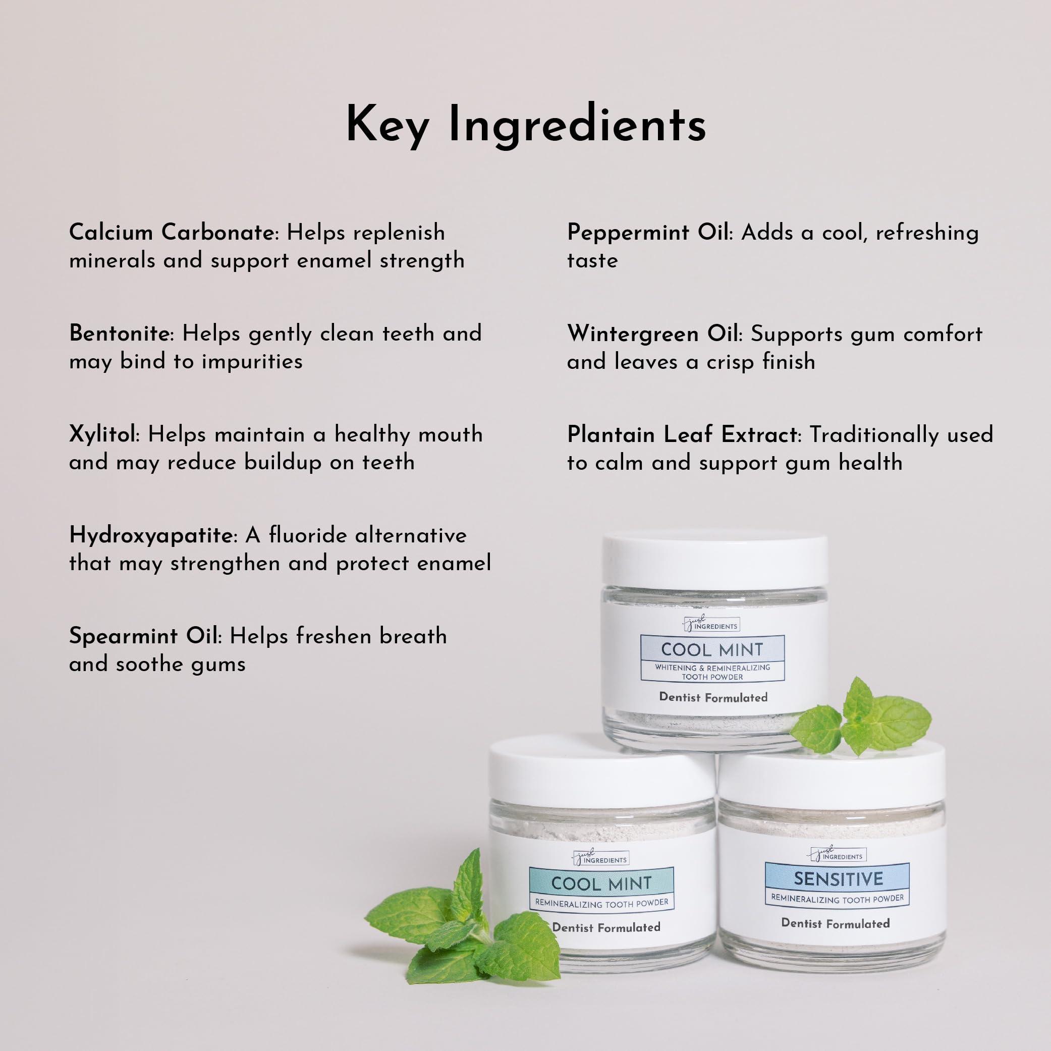 Living Well with Dr. Michelle Living Well with Dr. Michelle Remineralizing Tooth Powder | Fluoride-Free Formula with Hydroxyapatite | Cavity Prevention & Remineralization | Safe & Clean Ingredients | Cool Mint Flavor