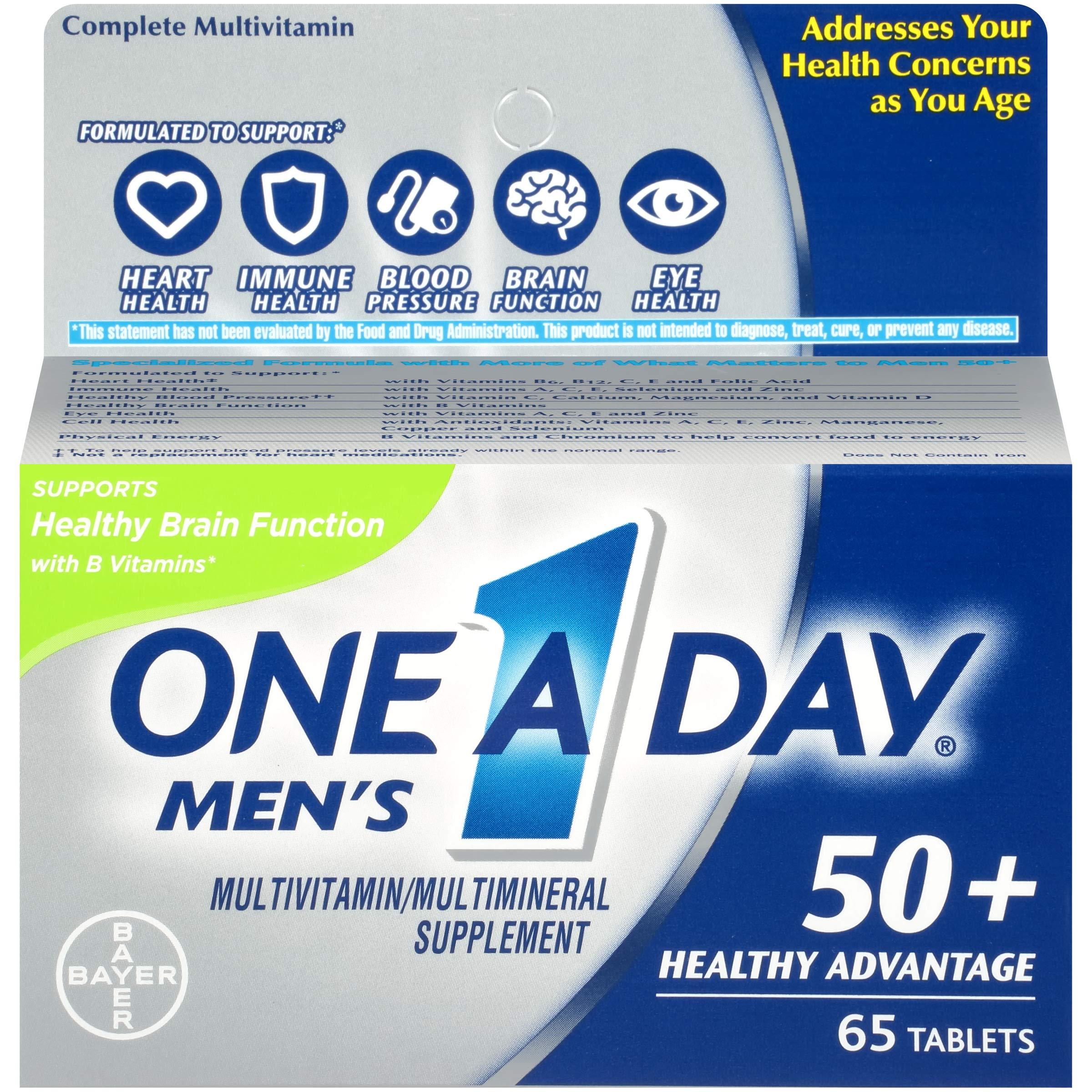 ONE A DAY One A Day Men's 50+ Advantage Multivitamins, 65 Count