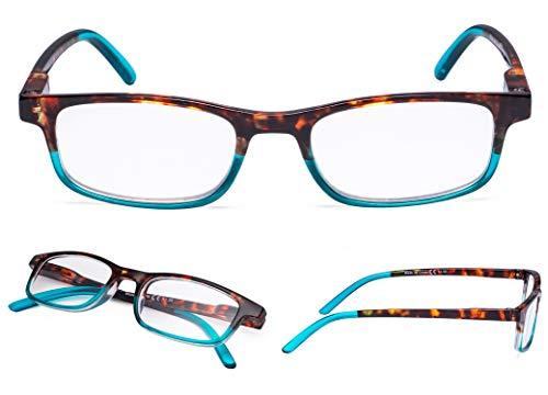 LUR READING GLASSES 5 pack Ladies Stylish Multicolor Readers for Women Reading with Small Lens +1.25