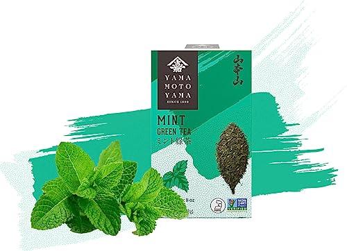 Yamamotoyama Yamamotoyama Mint Green Tea, 18 bags (Pack of 2)