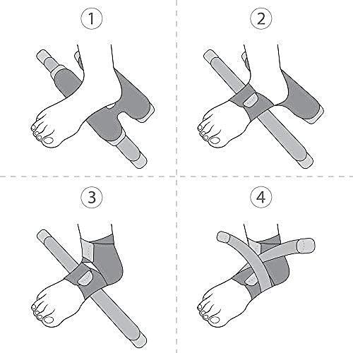 Bracoo Bracoo Ankle Support Brace For Men & Women, Compression Sleeve Strap Wrap, Sprains, Arthritis, Pain Relief, Sports Injuries and Recovery, Breathable Neoprene Brace, FS10