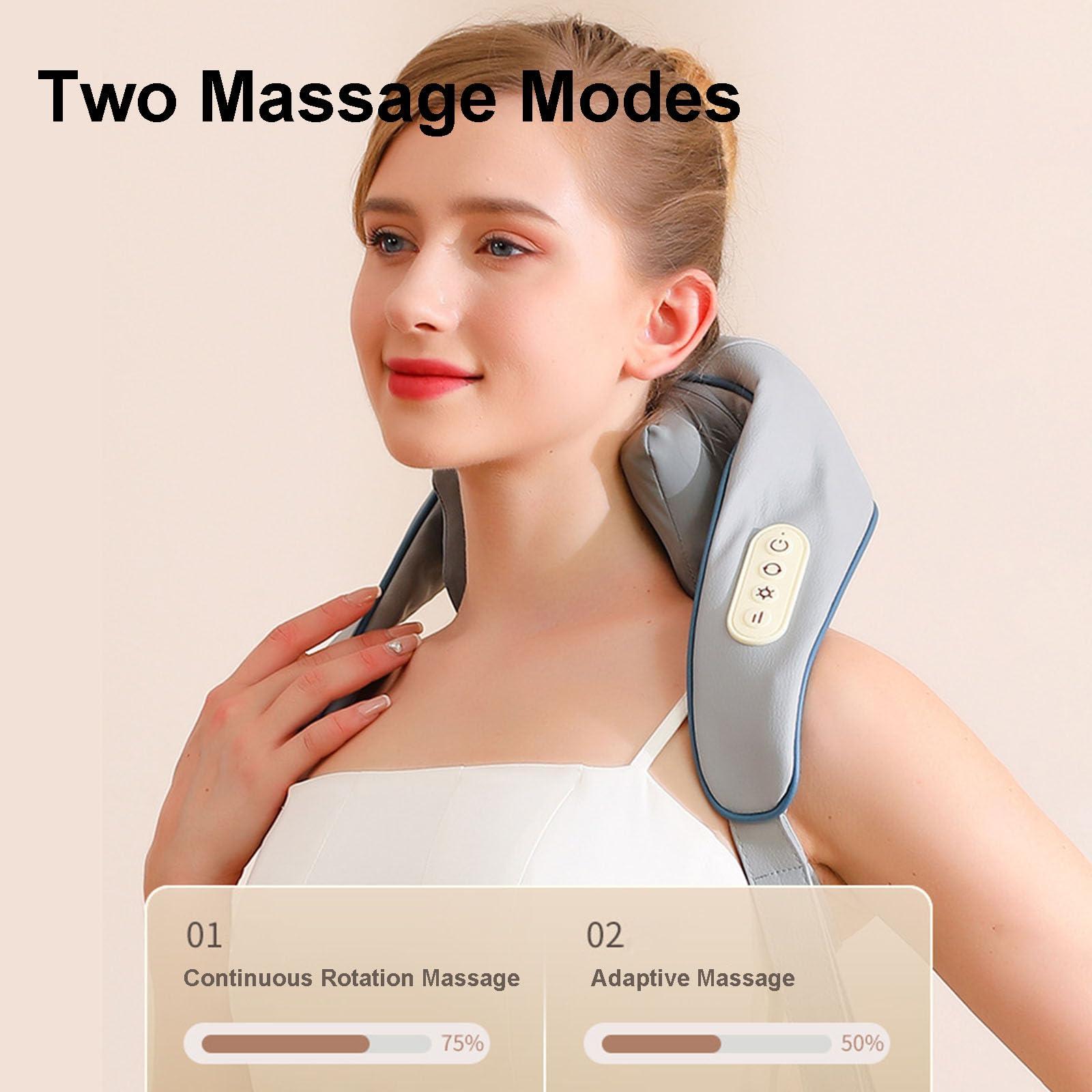 NineLife Basics Spark Therma Touch Massager, Spark Imagine Neck Massager for Pain Relief Deep Tissue, Veeloza Neck and Shoulder Massager with Heat (Gray)
