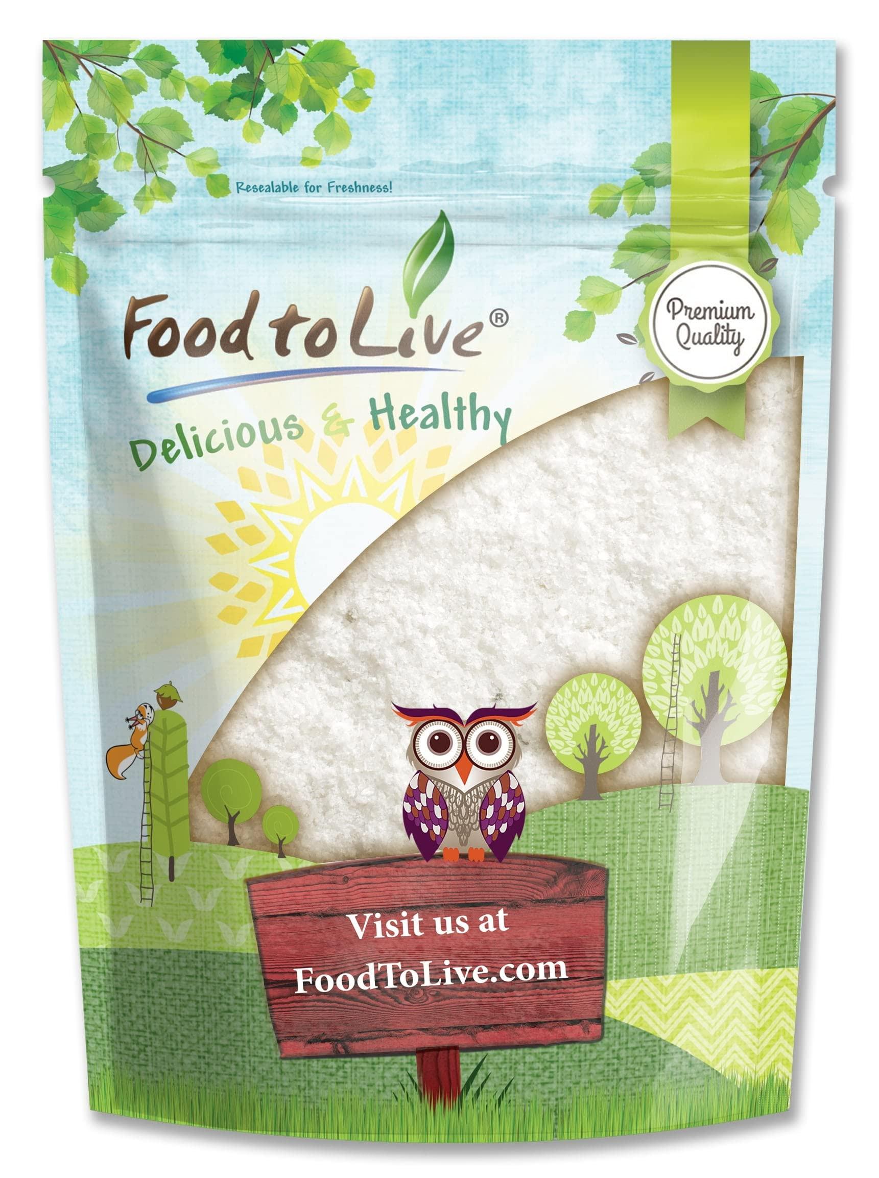 Food to Live Food to Live - Mediterranean Sea Salt, 12 Ounces Coarse Grain, Pure Crystals, No Additives, No Preservatives, Vegan, Kosher, Bulk. Rich in Minerals. Great for Cooking, Baking, Pickling.
