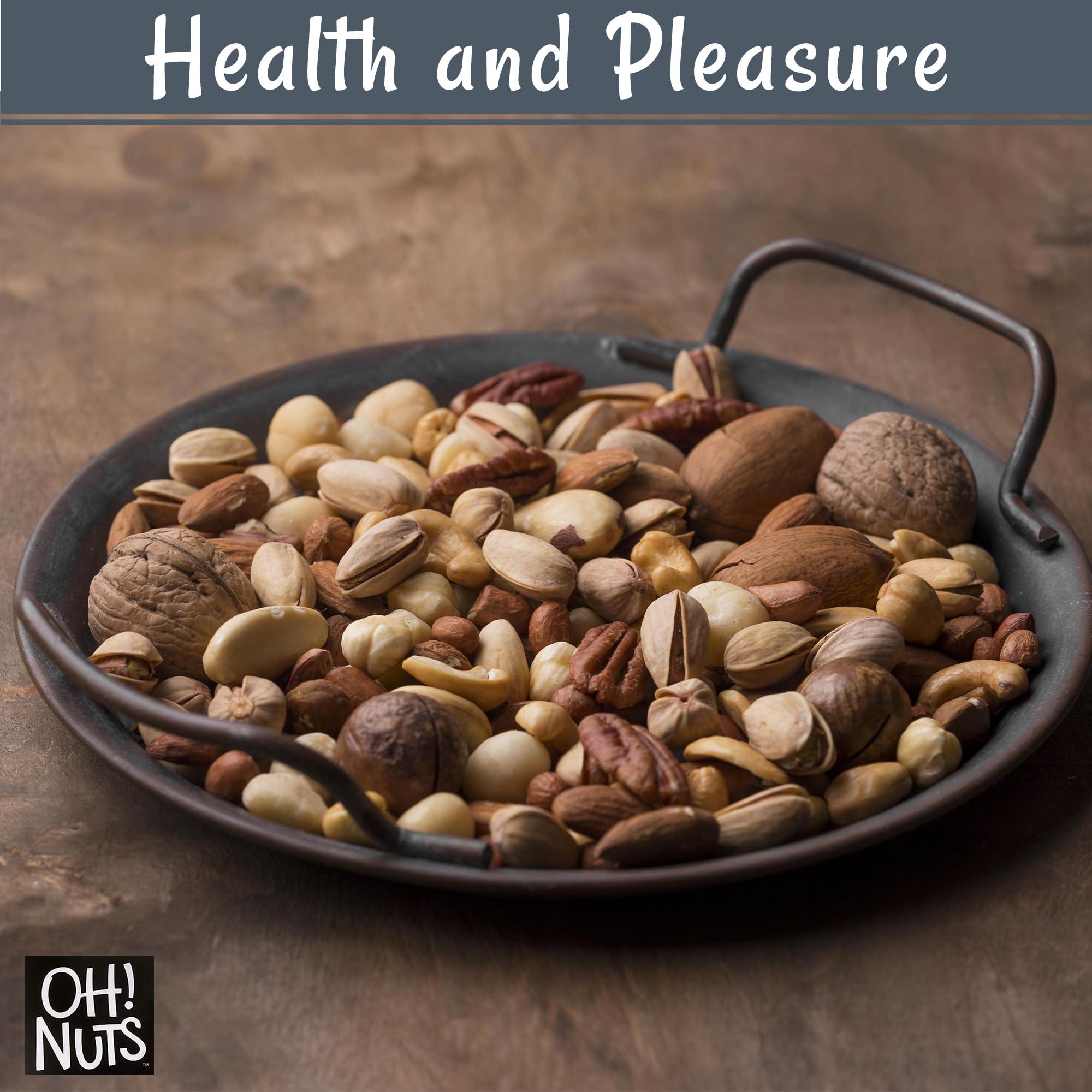 Oh! Nuts Pecans in Shell | Raw - 100% Natural | 2 lb | High-Protein Pecans | Packed in New York Zip-Seal Bag for Exceptional Freshness by Oh Nuts