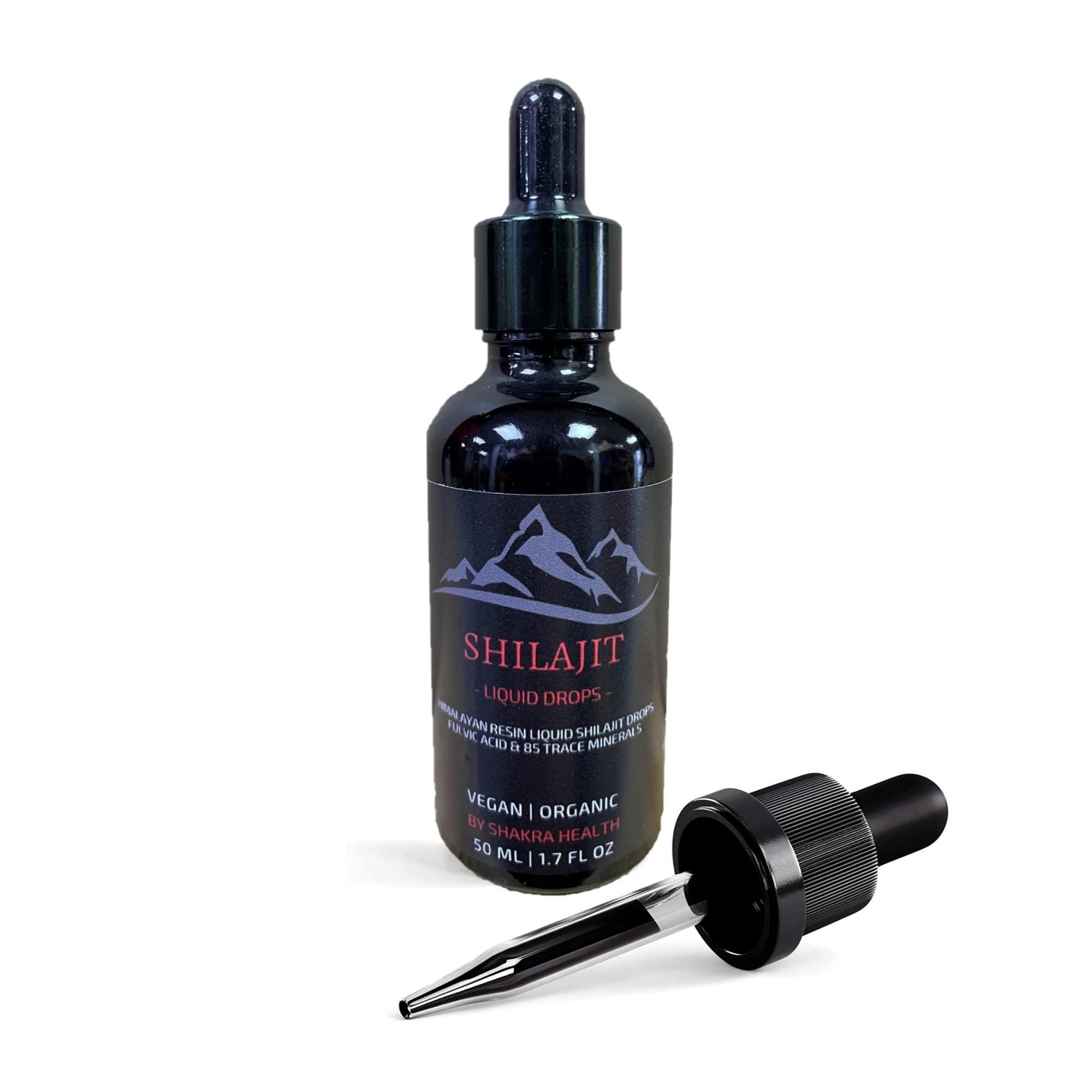 Shilajit Liquid Drops Shilajit Liquid Drops 50ml / 1.7fl oz Pure Himalayan Shilajit with Dropper. Authentic, Vegan & Organic, Fulvic Acid & Natural Trace Mineral Complex