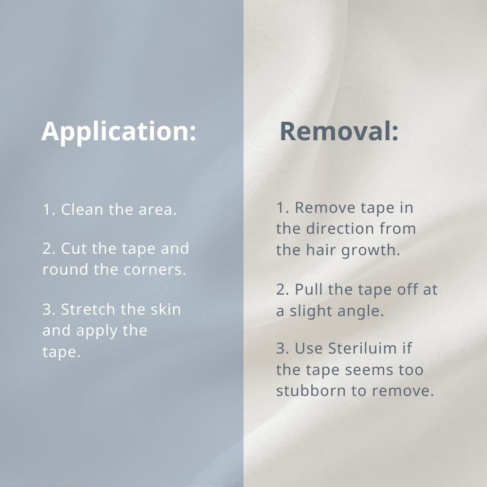 CureTape CureTape® Gentle | Kinesiology Tape for Hyper Sensitive Skin | Gentle Adhesion | 100% Hypoallergenic Water Resistant K Tape | for Thin Skin, Elderly or Children | Gentle to Remove | Medical KTape