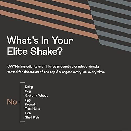 OWYN Only What You Need OWYN Pro Elite Vegan High Protein Shake, Chocolate, 32g Plant-Based Protein, 9 Amino Acids, Omega-3, Prebiotics, Superfoods Greens for Workout and Recovery, 0g Net Carbs, Zero Sugar, Keto (24 Pack)