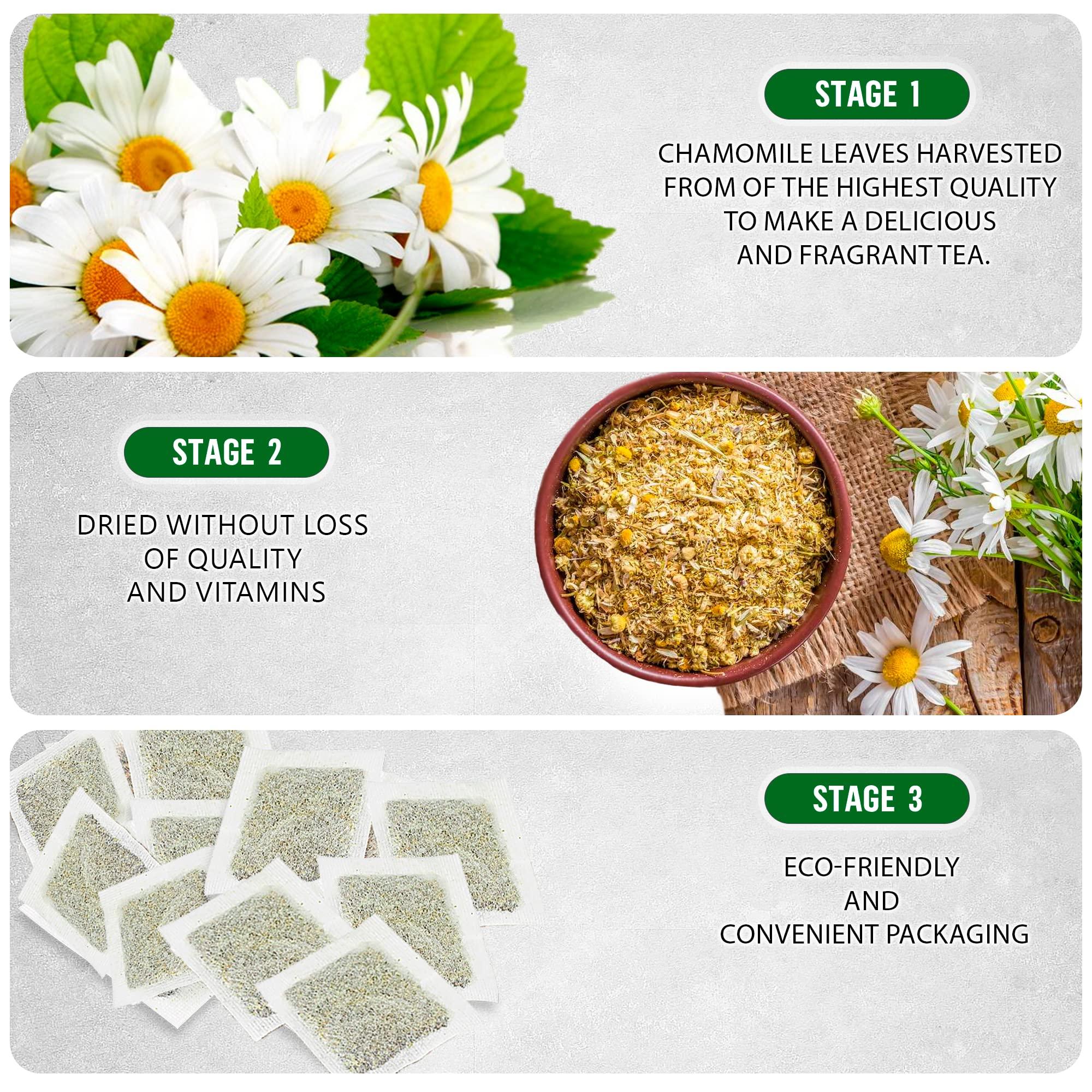 TeaDreamTea TeaDeam Tea Chamomile Tea Bags | Caffeine-Free & Sleep Time Tea | Chamomile Flowers Aroma - For Relieving Stress | Brew Hot Or Iced | 400 Tea Bags