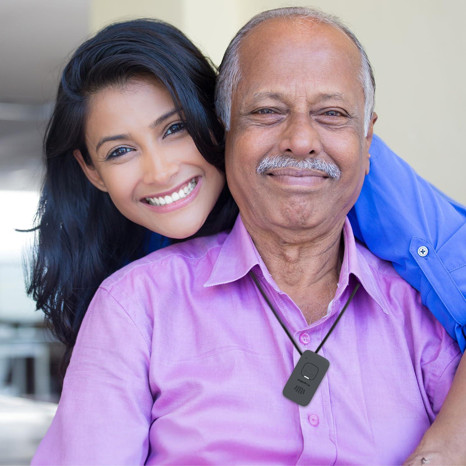 LogicMark LogicMark Freedom Alert Mini, Home Medical Alert System for Seniors and Elderly, Wearable Mobile Device, 2-Way Calling, GPS, Fall Detection, Subscription Based