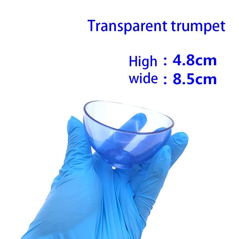 MrHugoo MrHugoo Lab Flexible Alginate Rubber Mixing Bowls Small/Medium/Large (Transparent Blue)