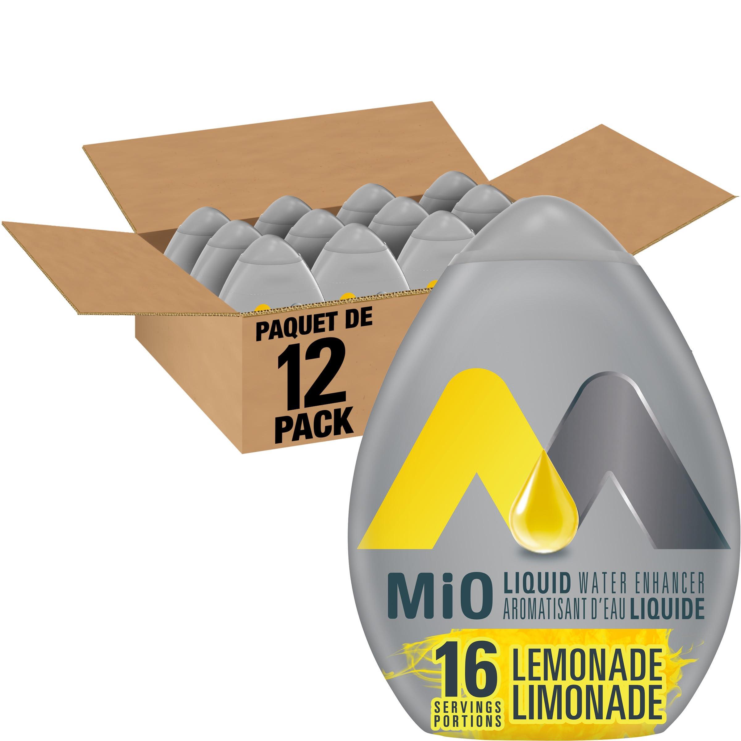 Mio MIO Liquid Water Enhancer - Lemonade, 12ct, 48ml Each (Imported from Canada)