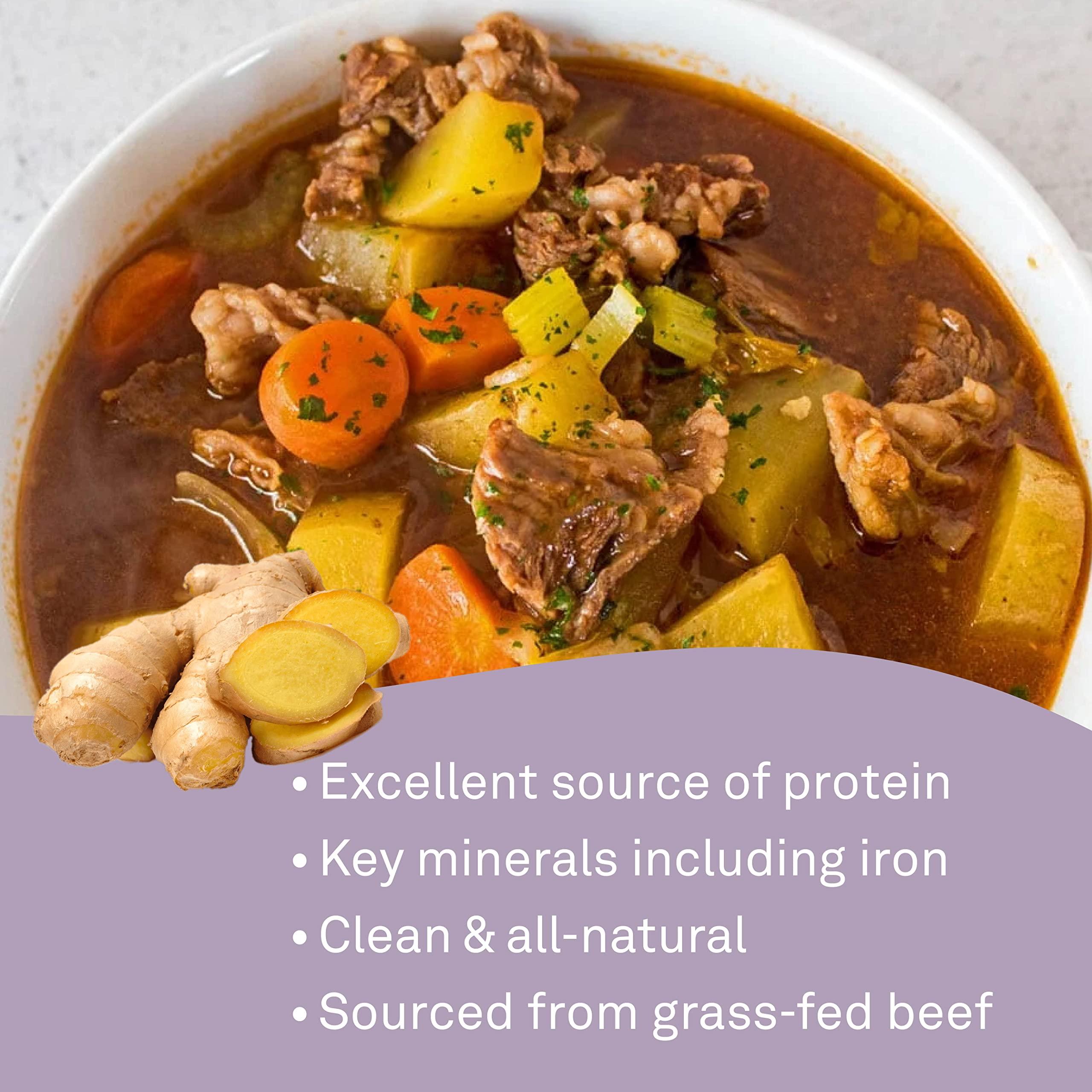 Organika Organika Beef Bone Broth Powder- Grass-Fed and Pasture Raised Cows- Keto Friendly, High Protein and Mineral Content- 300g