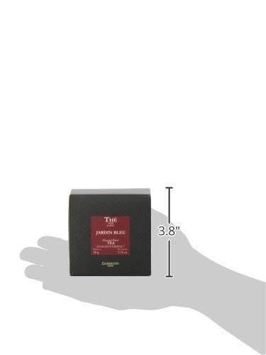 Dammann Freres Dammann Freres Sachets, Jardin Bleu Tea Bags, Premium Gourmet French Black Tea, Blend Strawberry, Rhubarb Flavors, 25 Count (Single Pack)