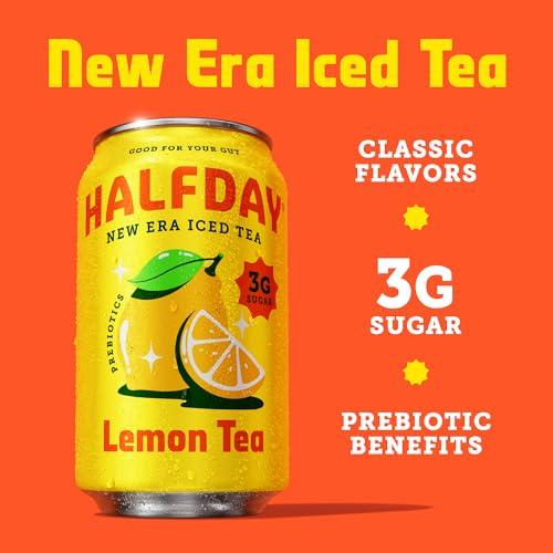 Halfday Halfday Prebiotic Lemon Iced Tea, 12 Fl Oz Can