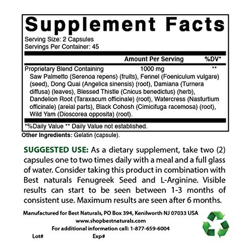 Best Naturals Best Naturals Breast-Ultra Breast Enlargement Pills 90 Capsules (90 Count (Pack of 3))