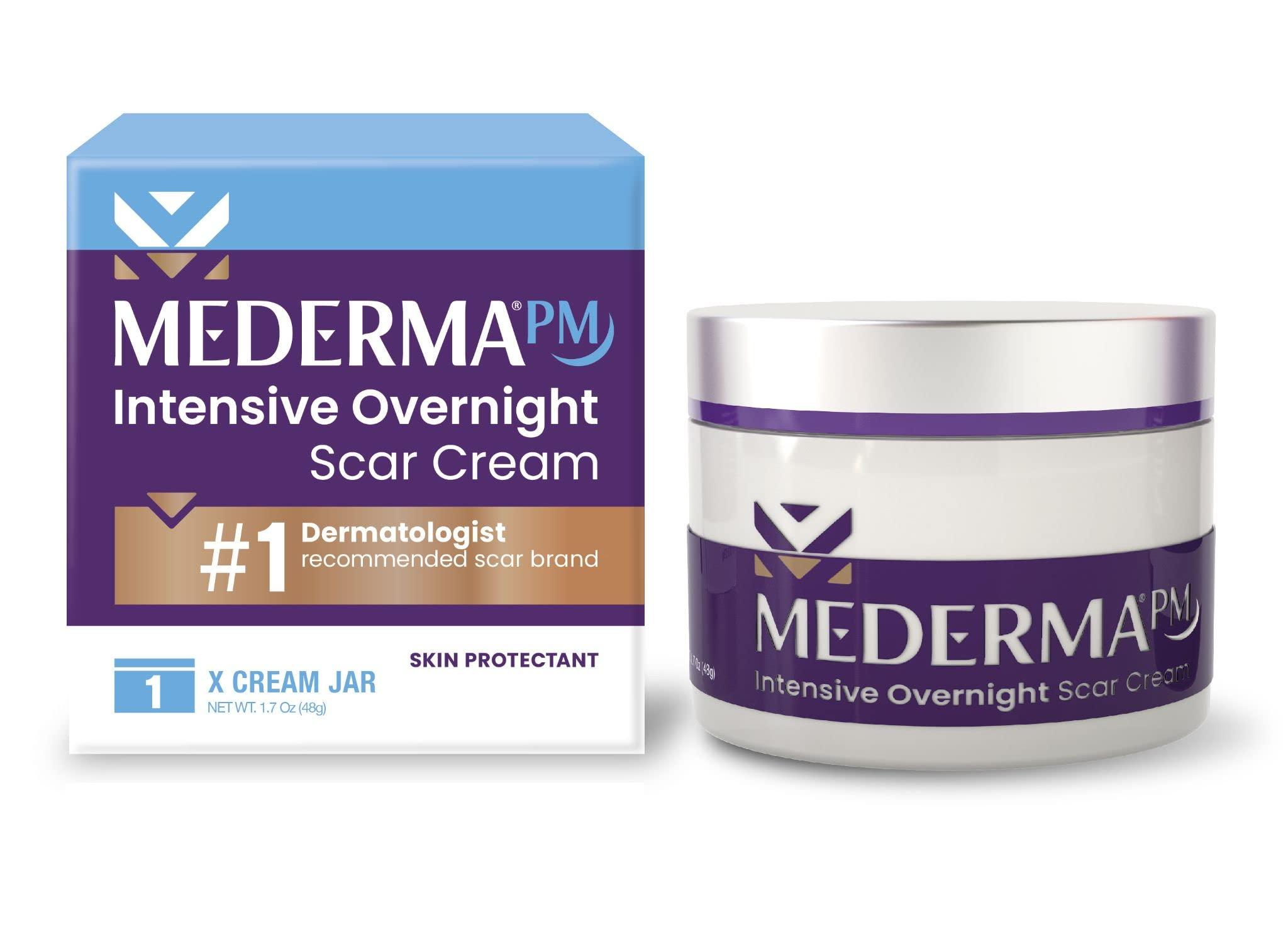 Mederma Mederma PM Intensive Overnight Scar Cream, Works with Skin's Nighttime Regenerative Activity & Advanced Scar Gel, Treats Old and New Scars, Reduces the Appearance of Scars from Acne