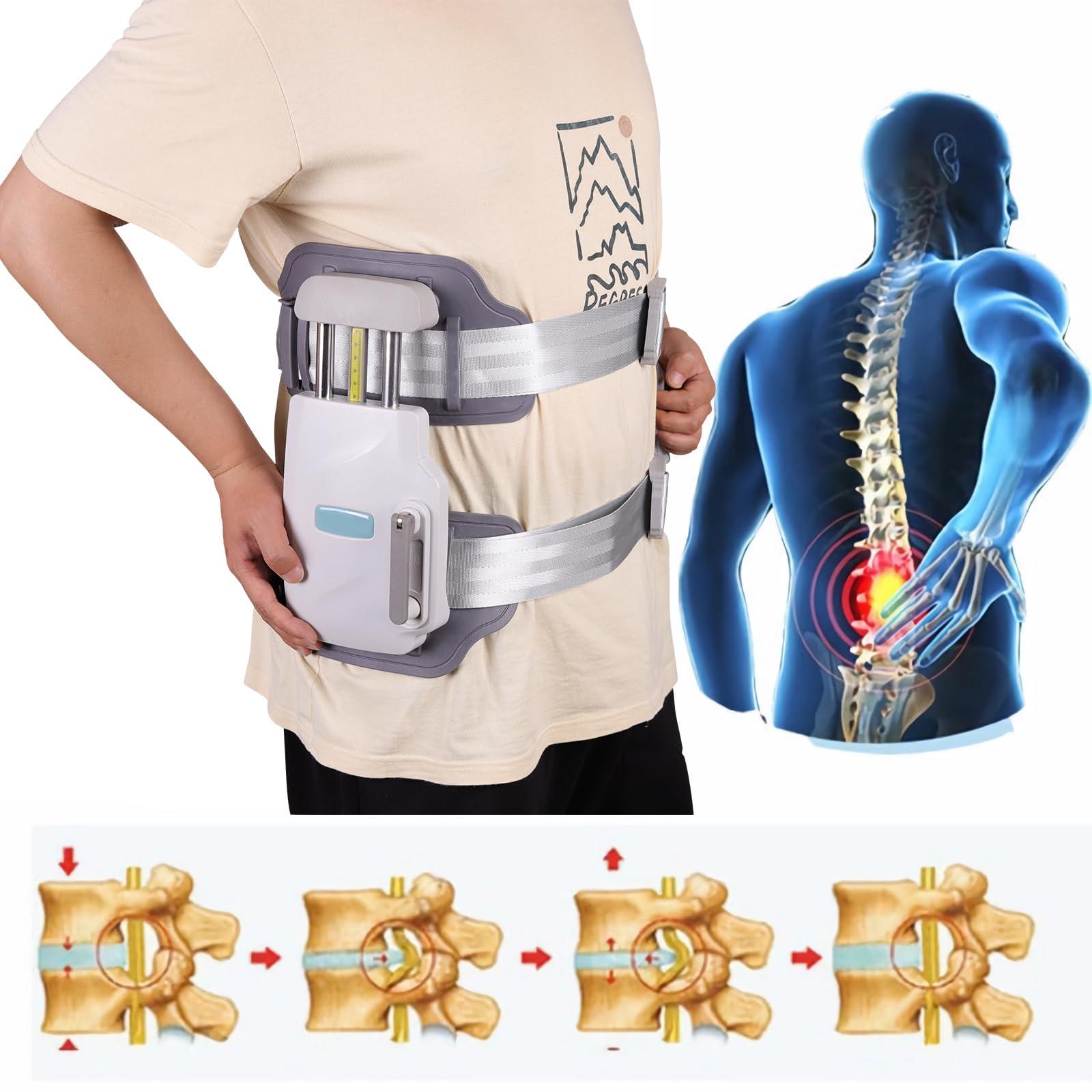 GYLRD GYLRD Lumbar Traction Device Decompression Belt Back Stretcher Spinal Decompression Devices Spine Pain Relief Scoliosis Support Belt Brace Scoliosis Treat Support Back Problems