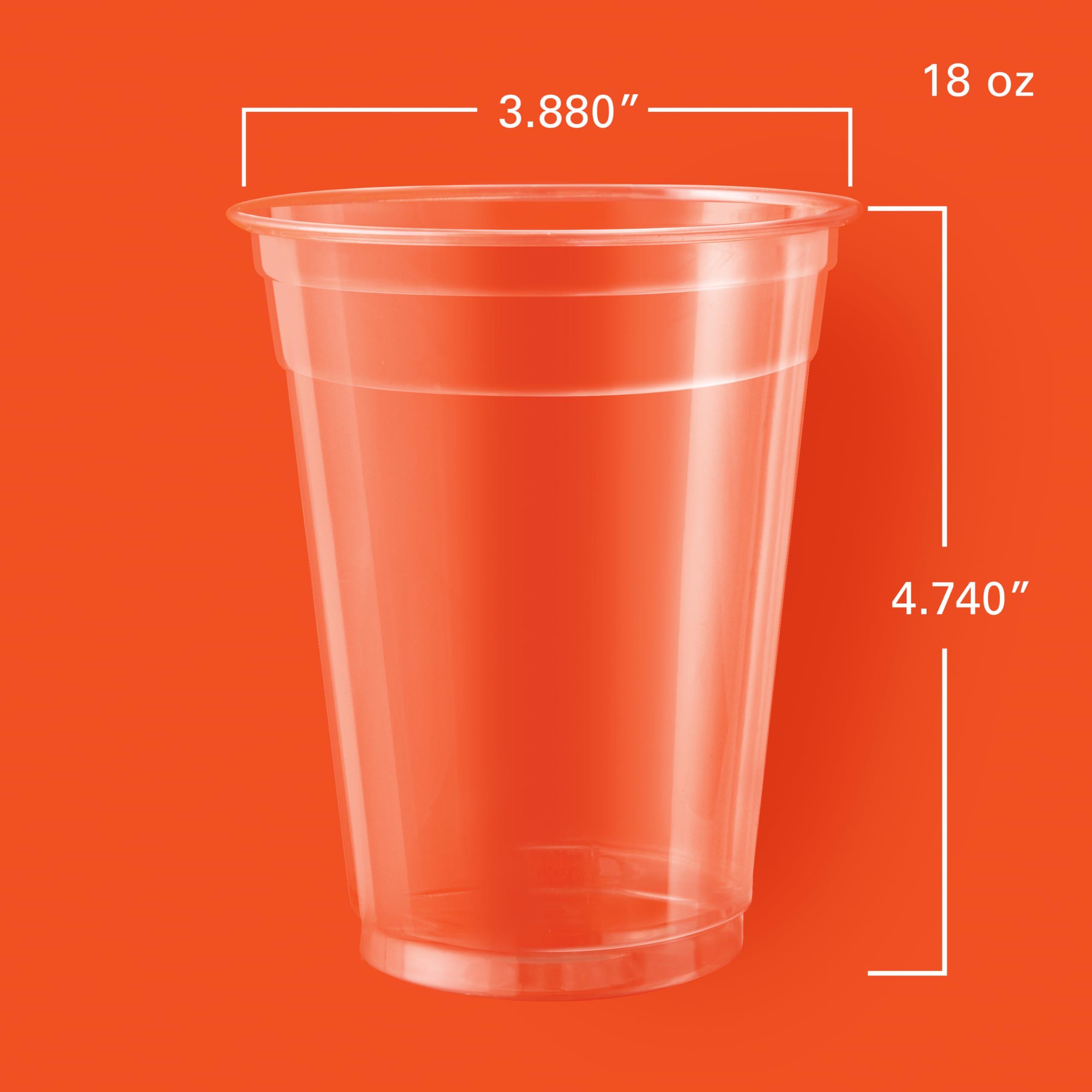Hefty Hefty Party Perfect Clear Plastic Cups, 18 Ounce, 28 Count (Pack of 2)